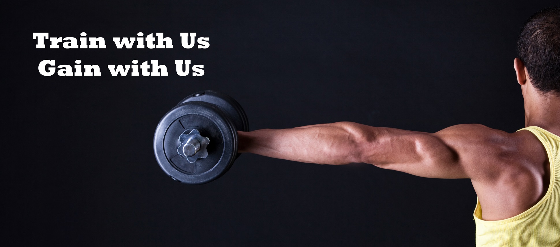 left arm extended holding a wight